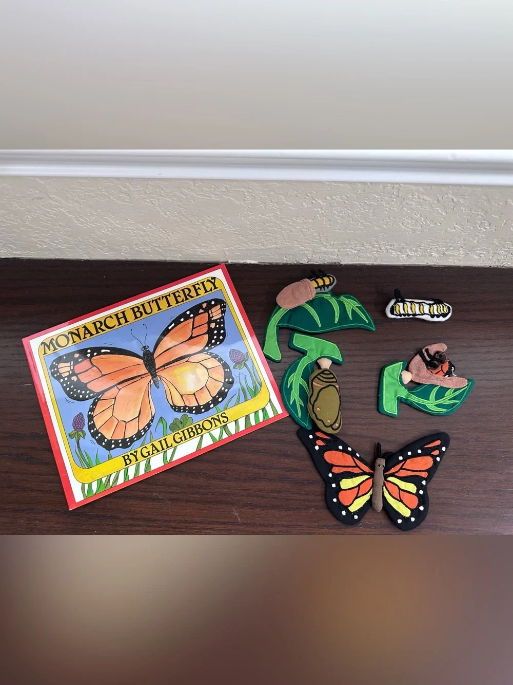 Monarch Butterfly Life Cycle set with Monarch Butterfly book by Gail Gibbons